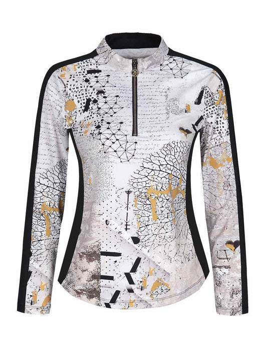Dolcezza Golf Wear 1/4 Zip Pullover Hydrangea 35412