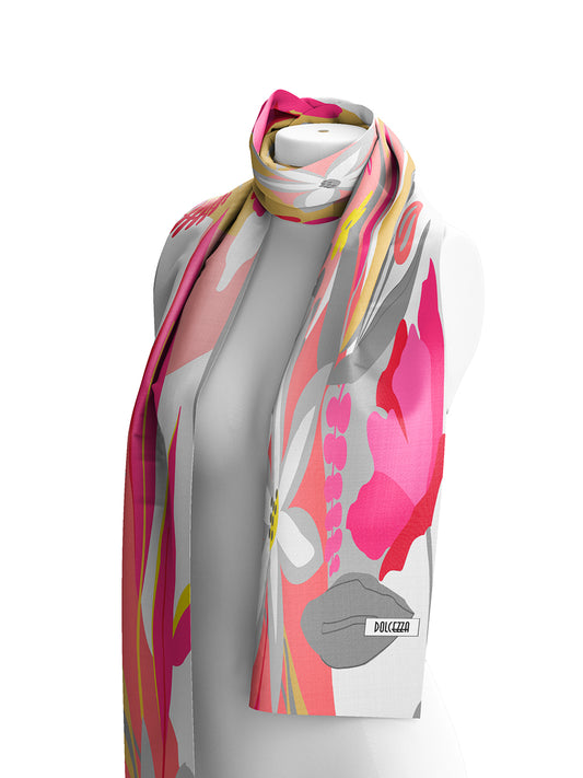 Dolcezza Lightweight Scarf A Smell of Gardenia 25908
