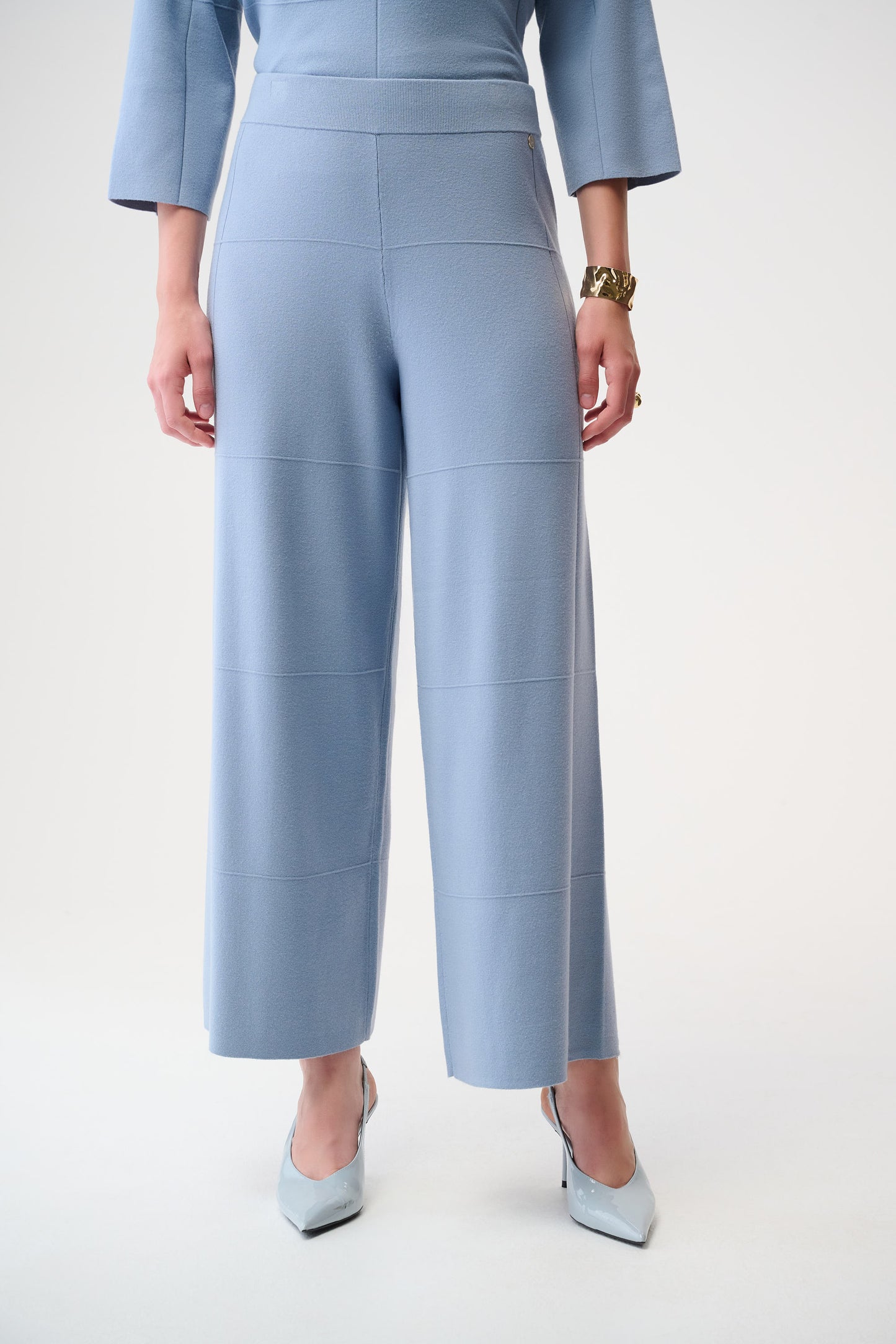Joseph Ribkoff Brushed Viscose Culotte Pants Chambray 261982