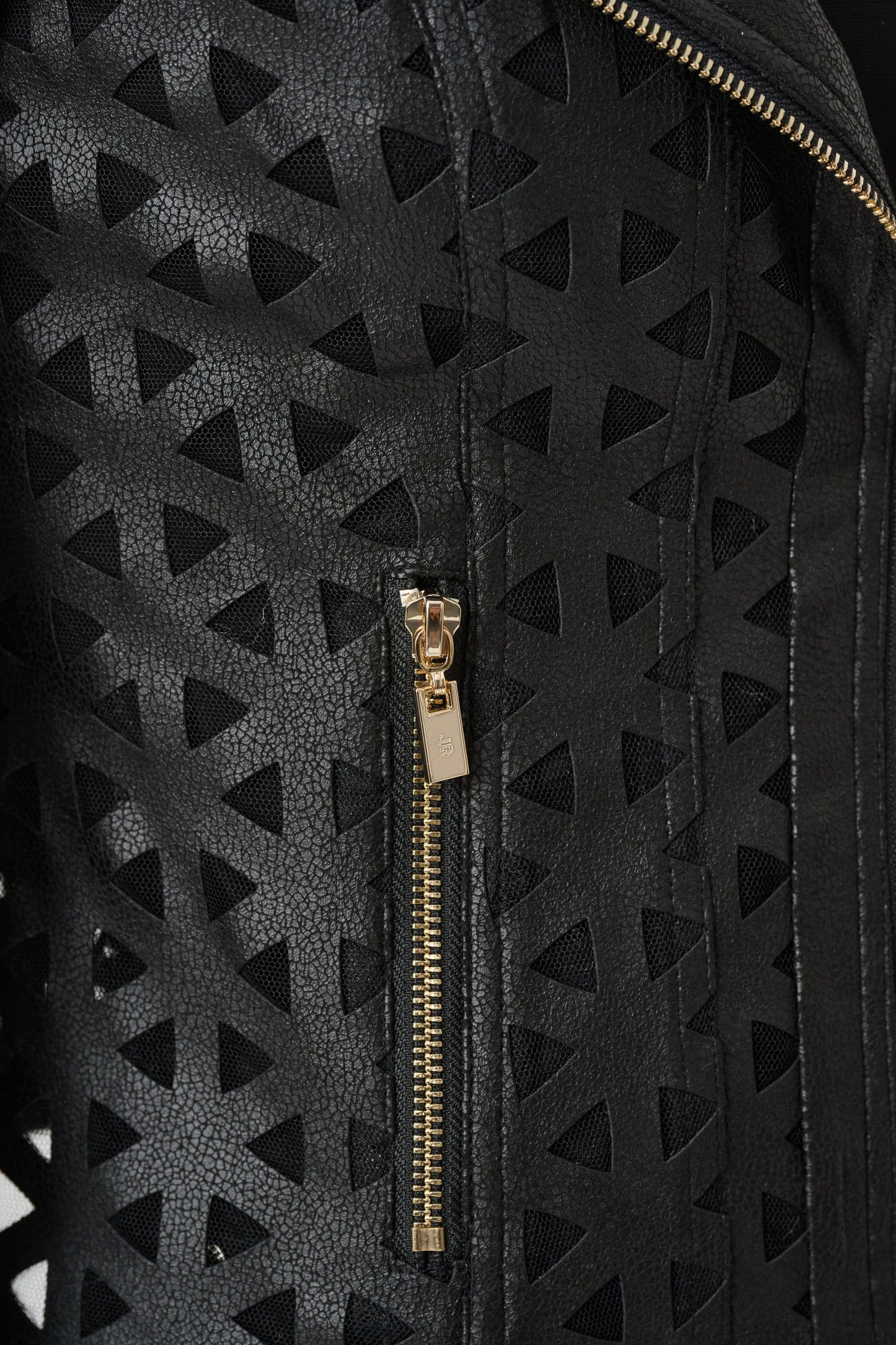 Joseph Ribkoff Faux Suede And Mesh Moto Jacket Black 263910