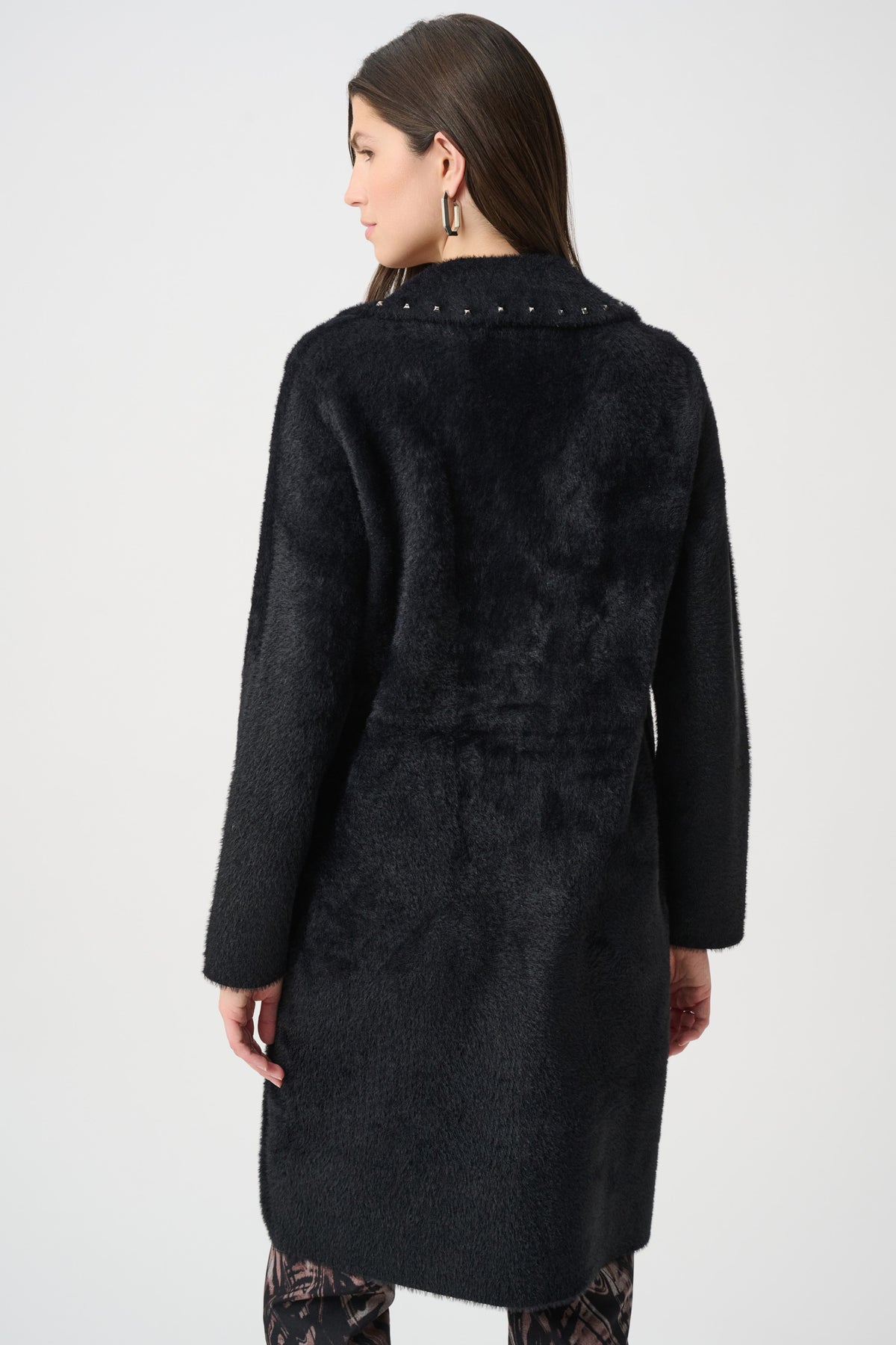 Joseph Ribkoff Studded Sweater Coat Black 264921