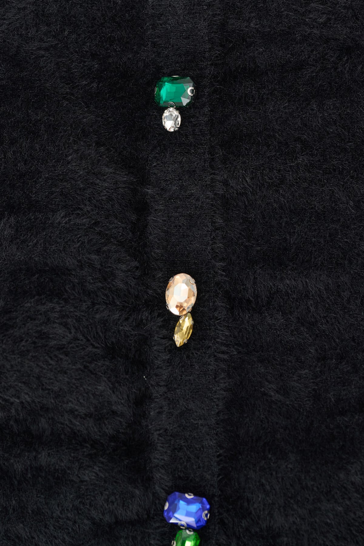 Joseph Ribkoff Bejeweled Crewneck Cardigan Black - 264924