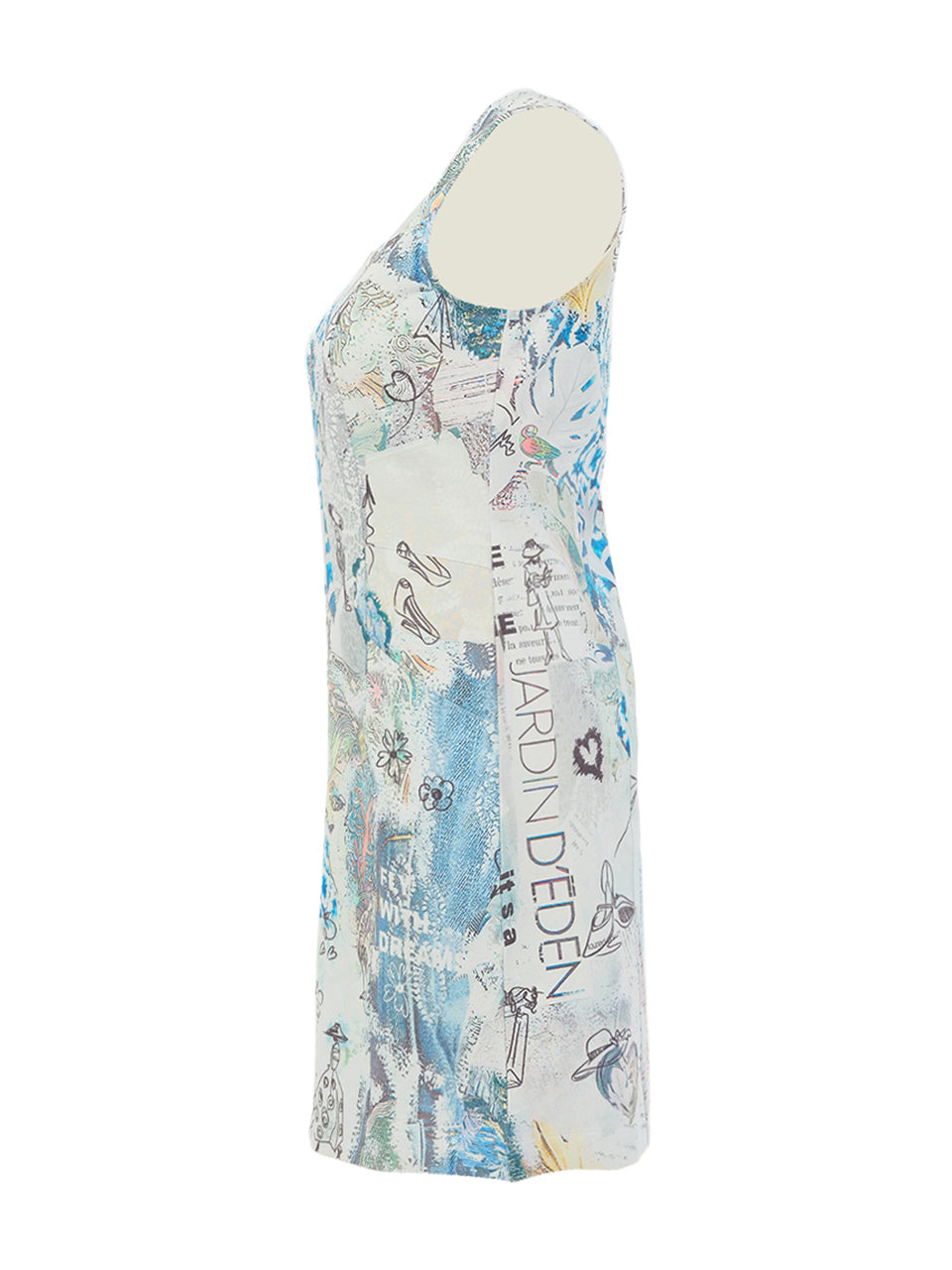 Dolcezza Sleeveless Dress w/Zipper Front "Collage #46" 26733