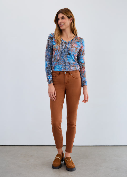 FDJ Olivia Slim Ankle Pant  Bronze 2682511
