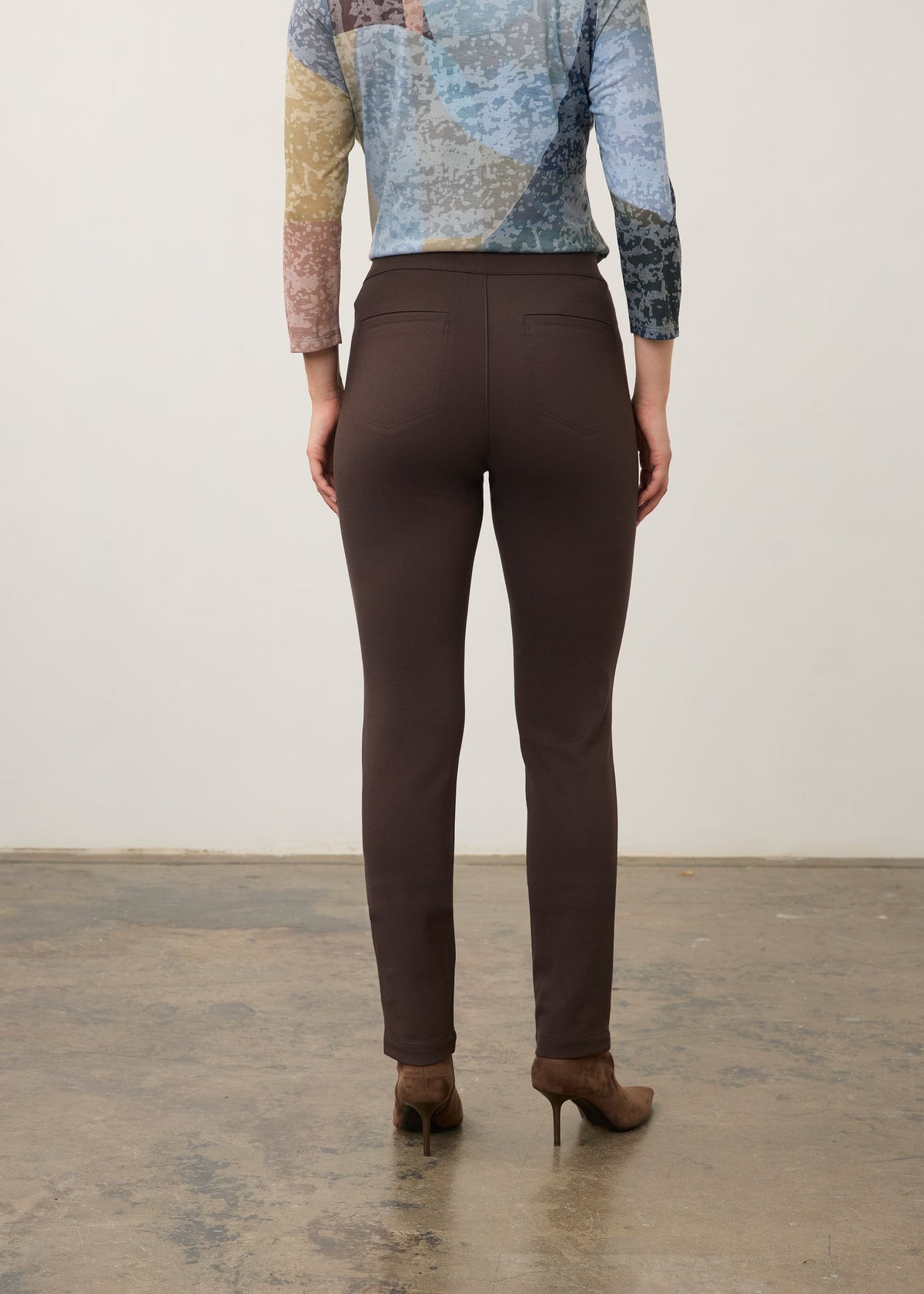 FDJ Pull On Slim Jegging Brown 2709396