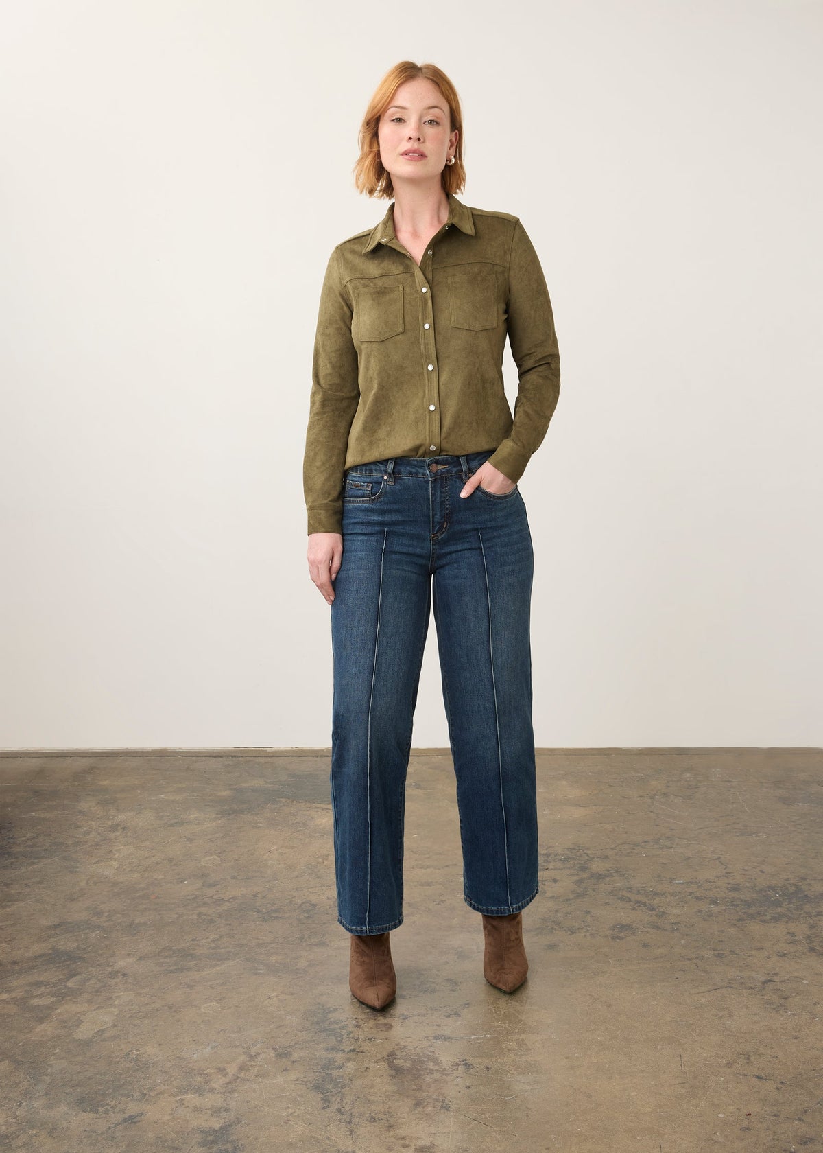 FDJ Olivia Wide Ankle Jeans Dark Indigo 2768779