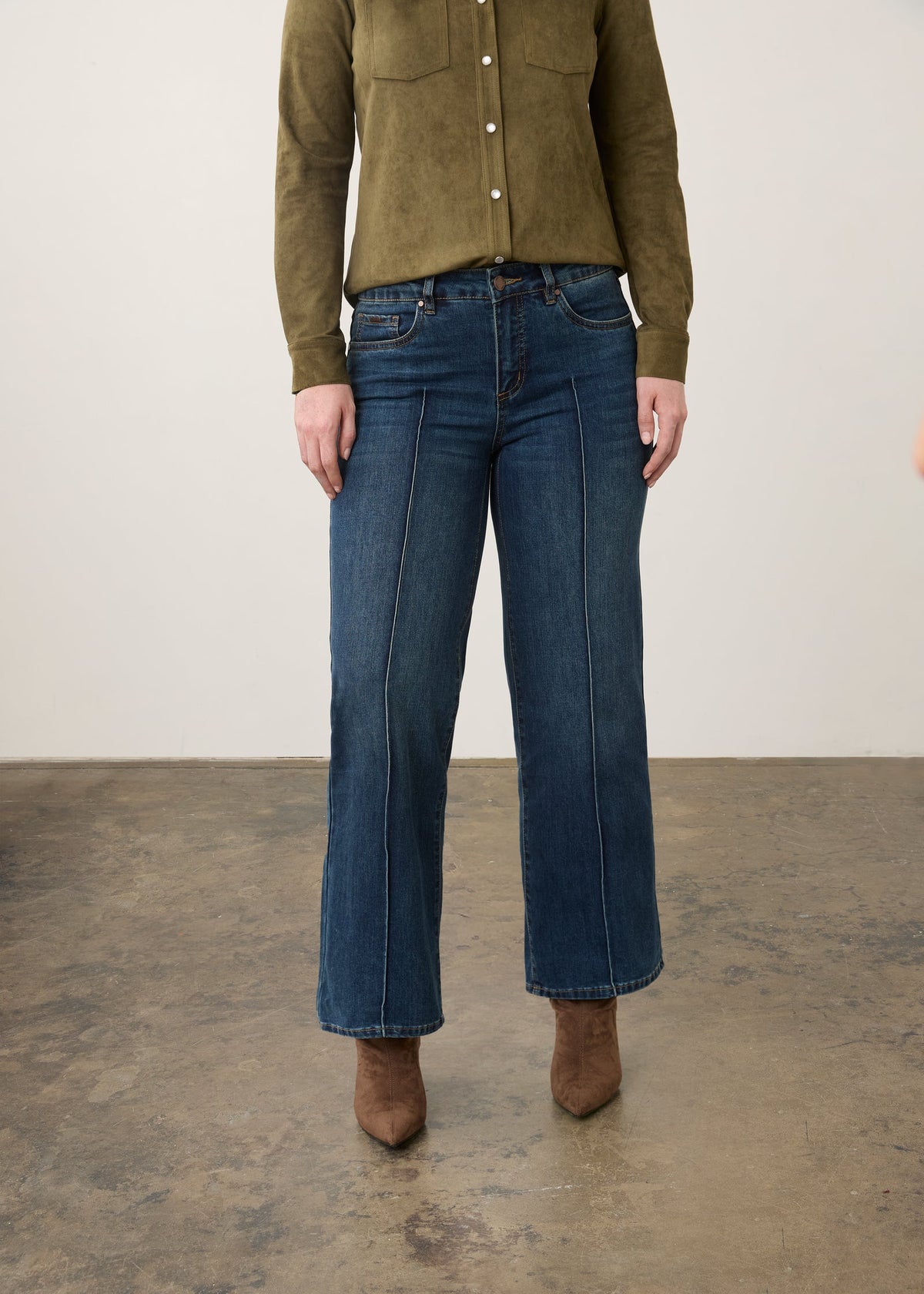 FDJ Olivia Wide Ankle Jeans Dark Indigo 2768779