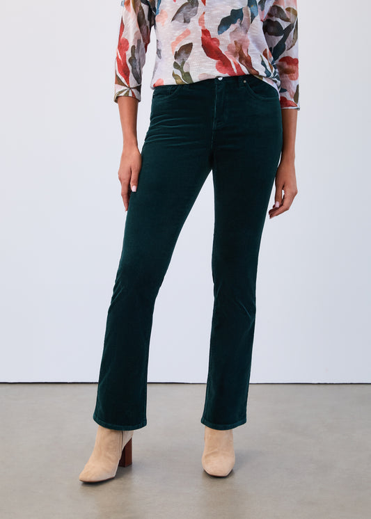 FDJ Olivia Bootleg Corduroy Pant  Spruce 2812491