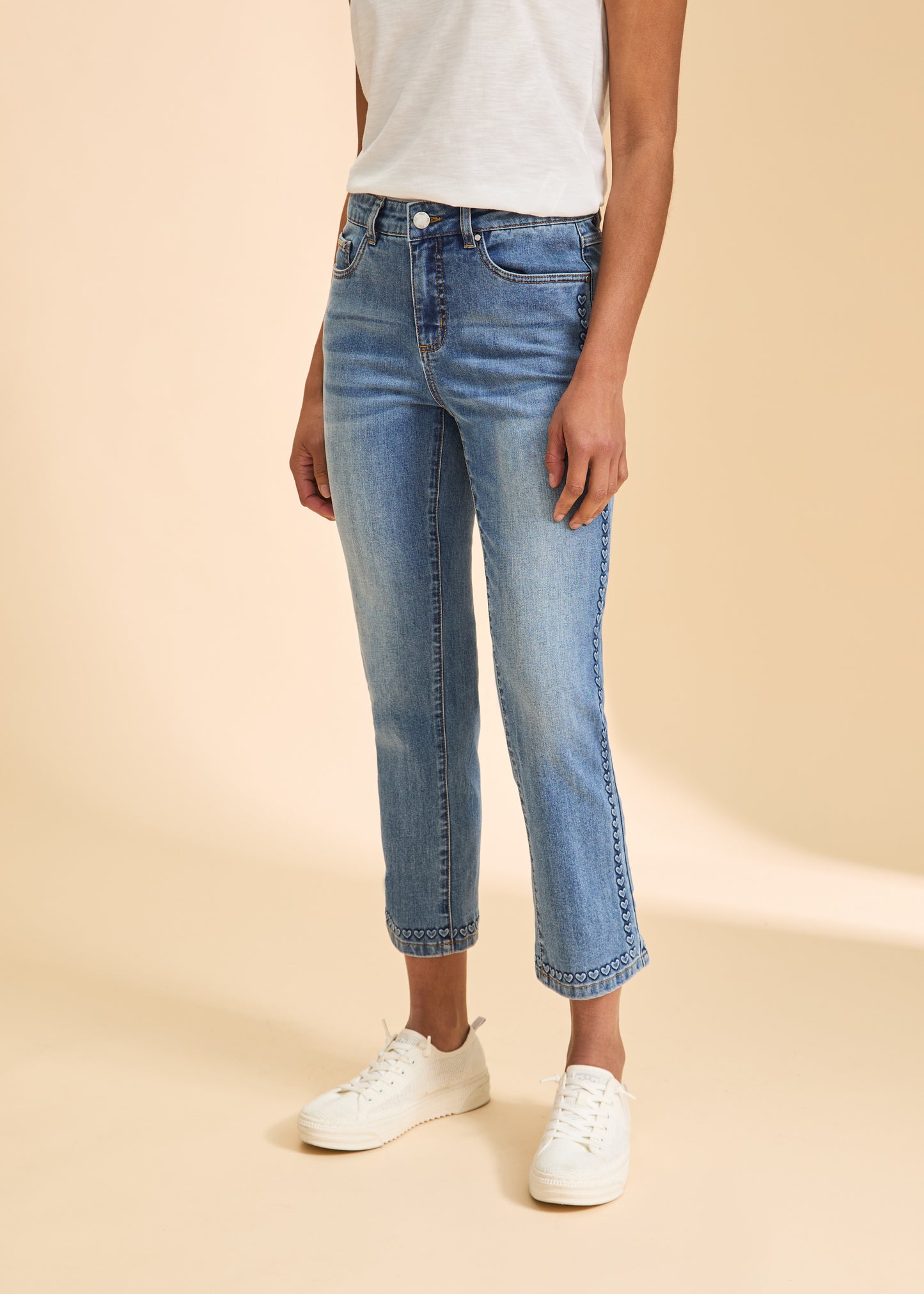 FDJ Olivia Straight Crop Denim Medium Wash 2922779