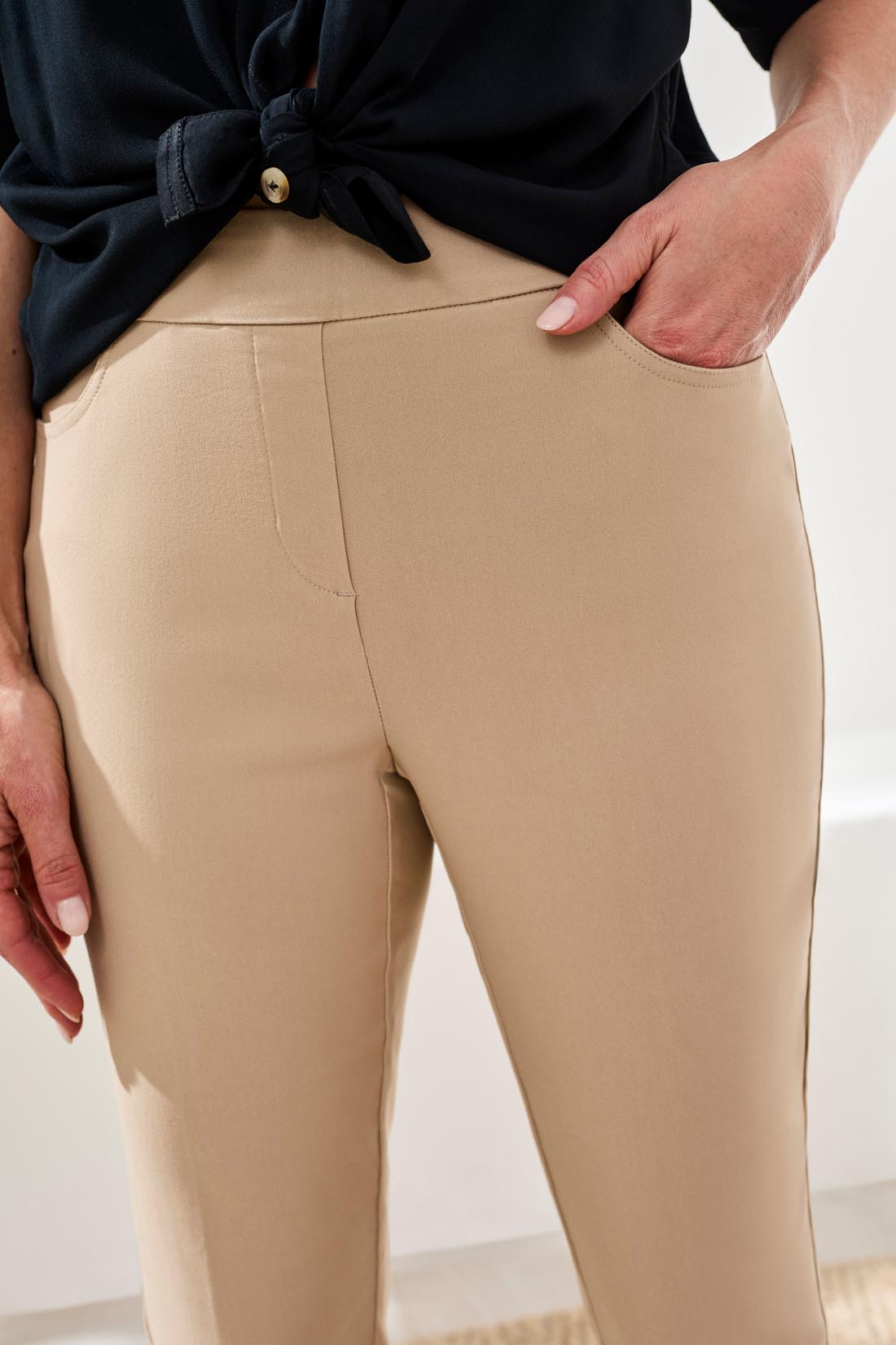 Tribal Flatten It Pull On Ankle Pant Beach 30100-7165-1167