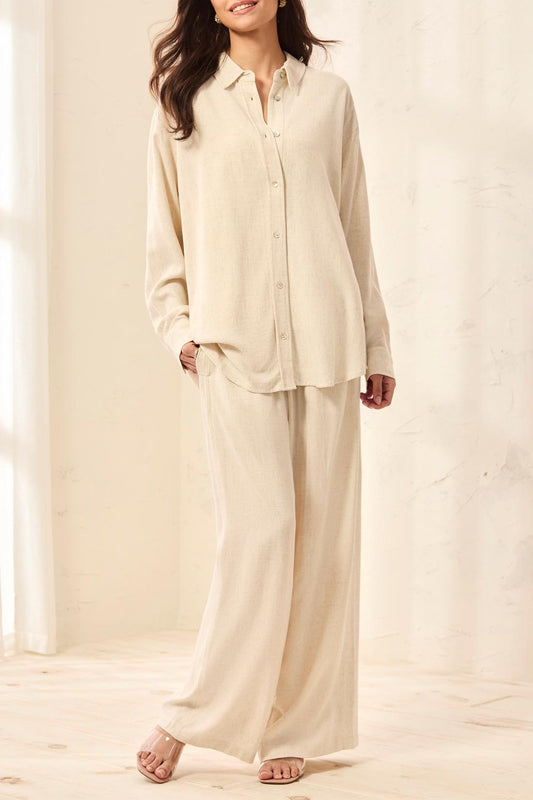 Tribal Long Sleeve Button Front Shirt w/Back Placket Canvas 30780-8388-1821