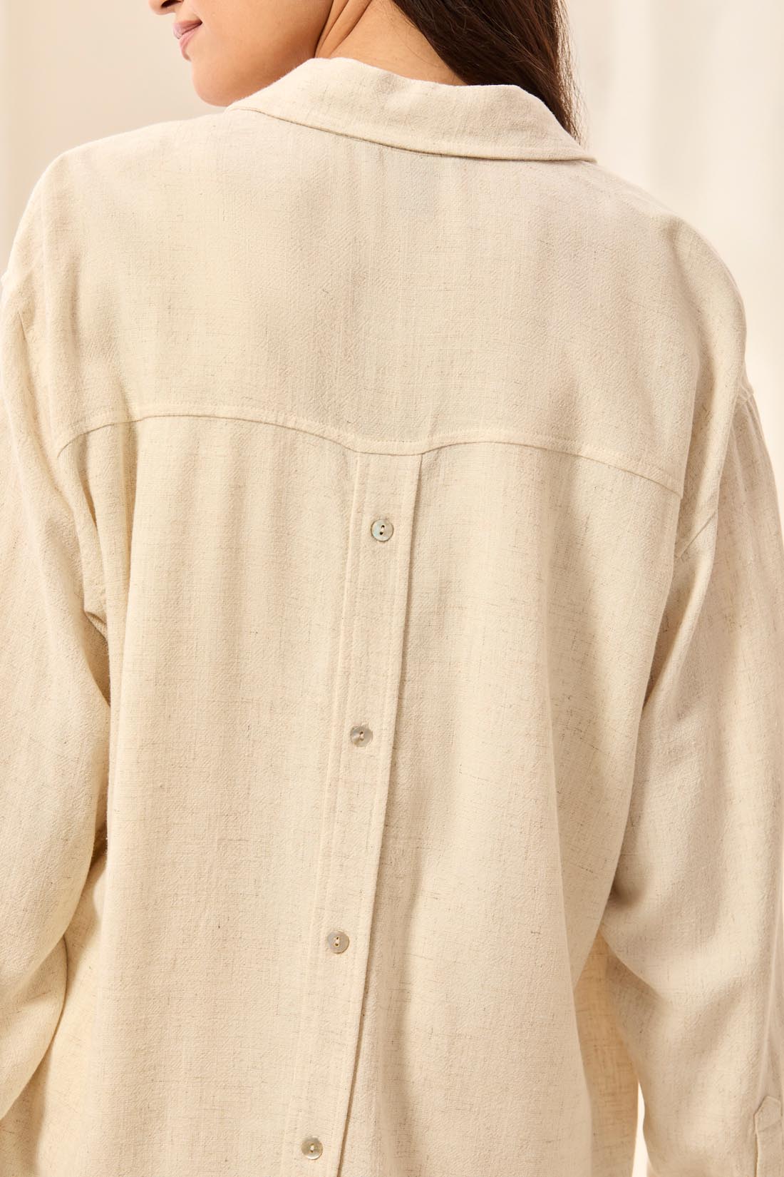 Tribal Long Sleeve Button Front Shirt w/Back Placket Canvas 30780-8388-1821