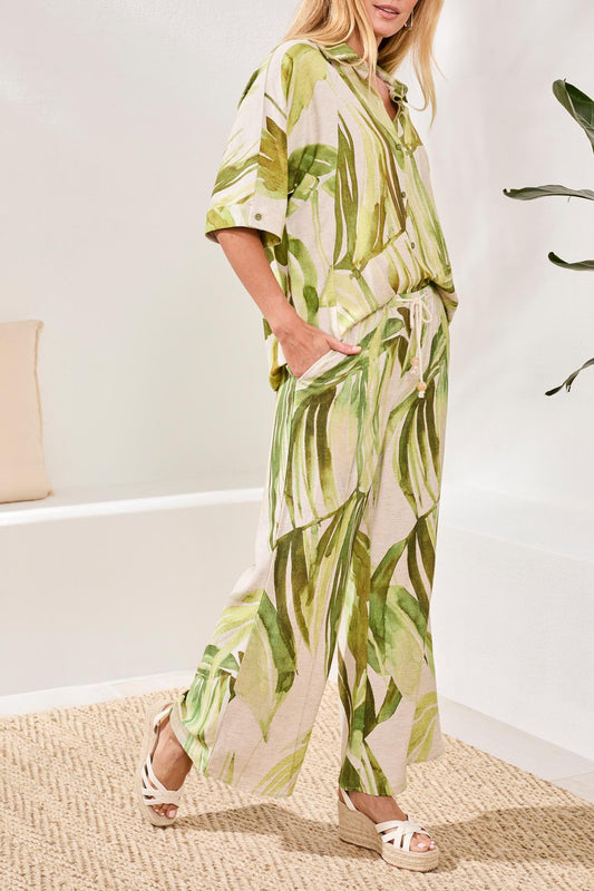 Tribal Pull On Ankle Pant w/Pintucks Mintlead 30700-8393-0584