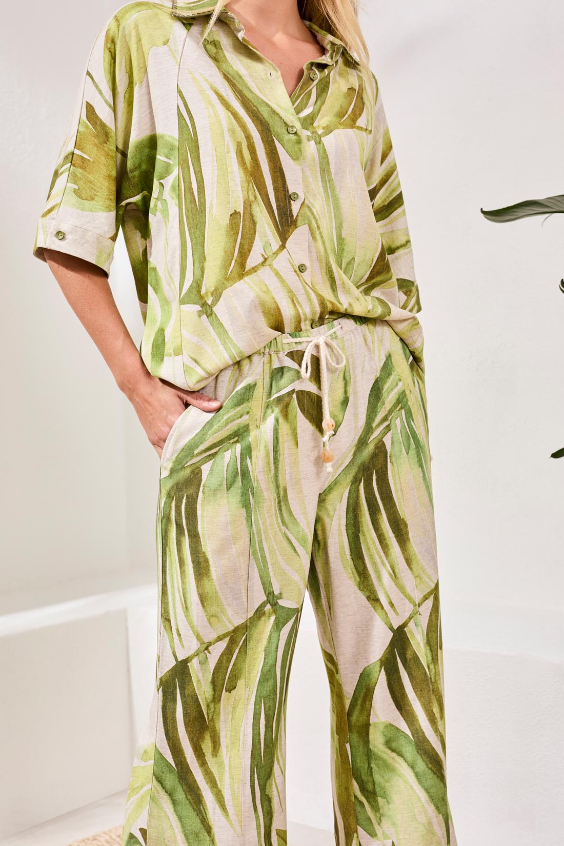 Tribal Pull On Ankle Pant w/Pintucks Mintlead 30700-8393-0584