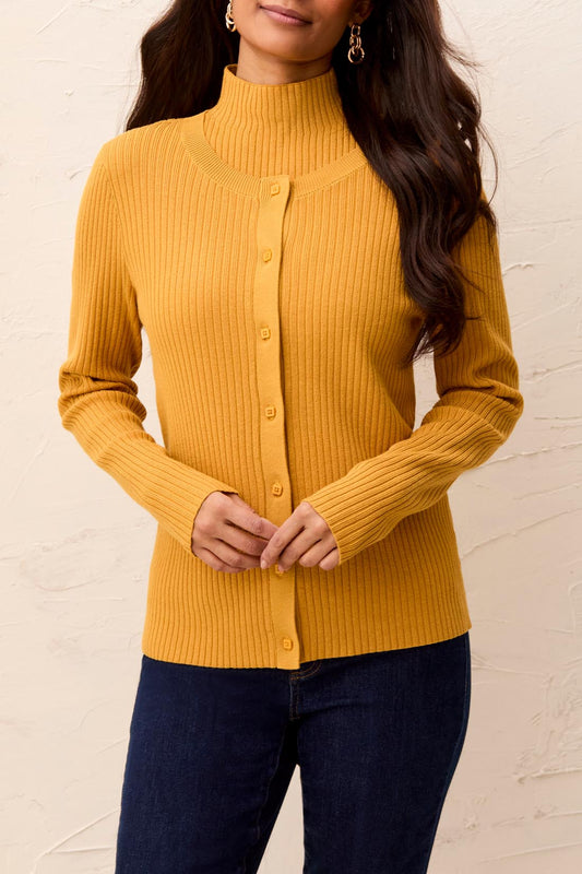 Tribal Long Sleeve Sweater Cardigan Buff 31230-835-3386