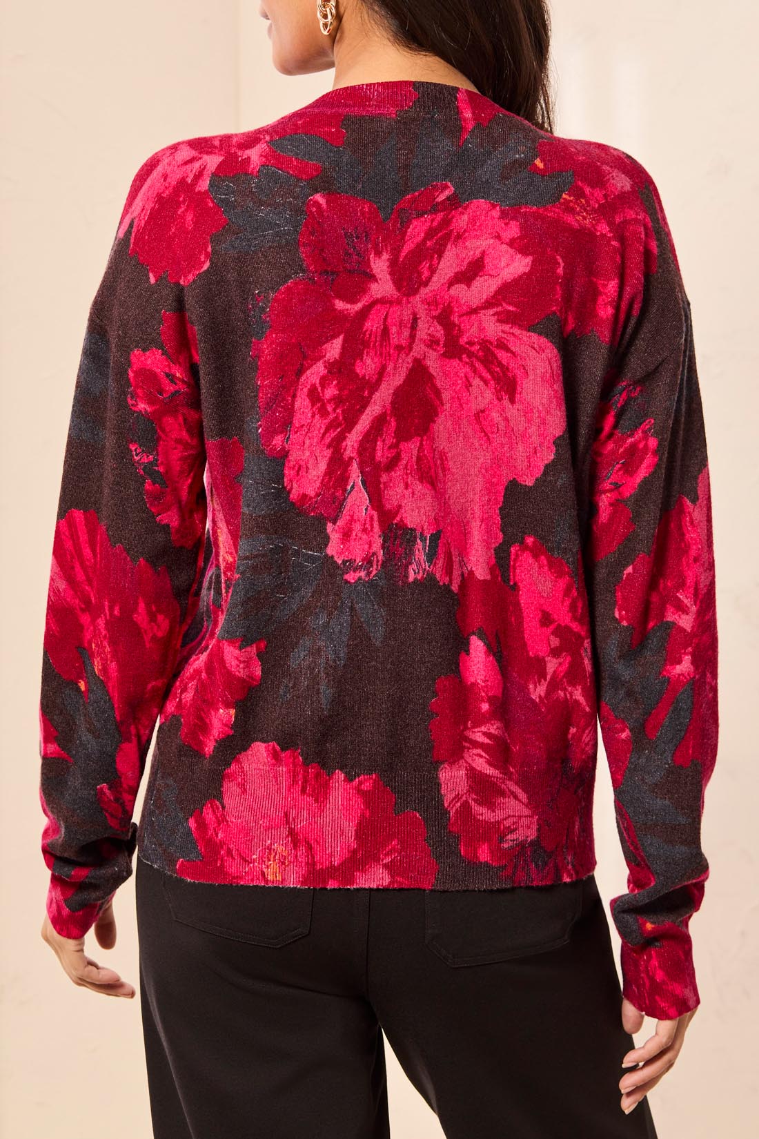 Tribal Long Sleeve Sweater Cardigan Jazzy 31280-8169-3385