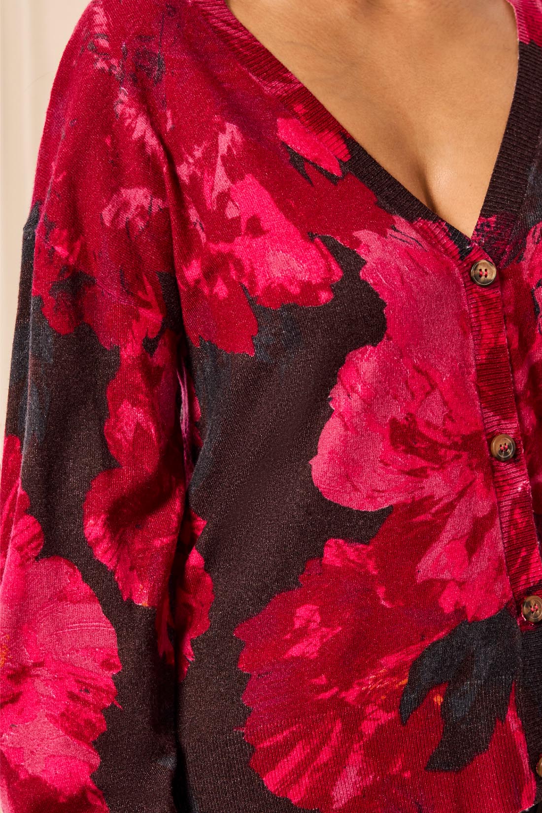 Tribal Long Sleeve Sweater Cardigan Jazzy 31280-8169-3385