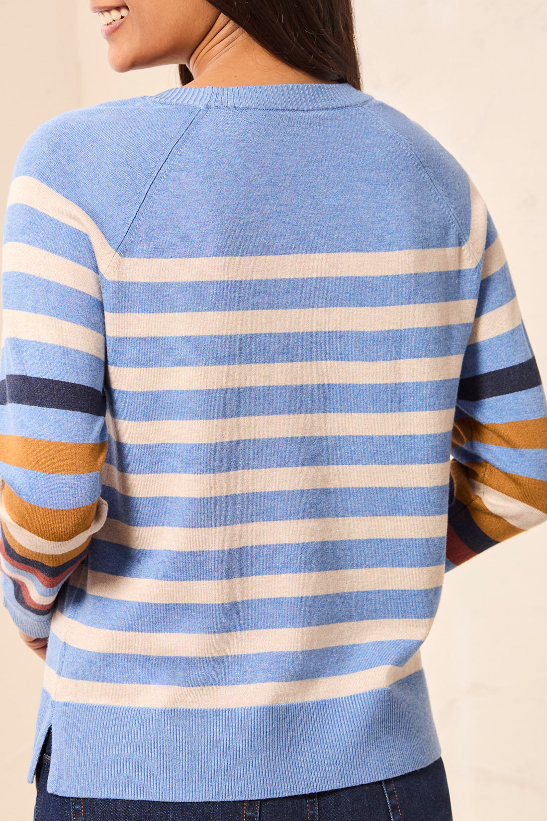 Tribal Long Sleeve Crew Neck Sweater Stellar 31320-8477-3383