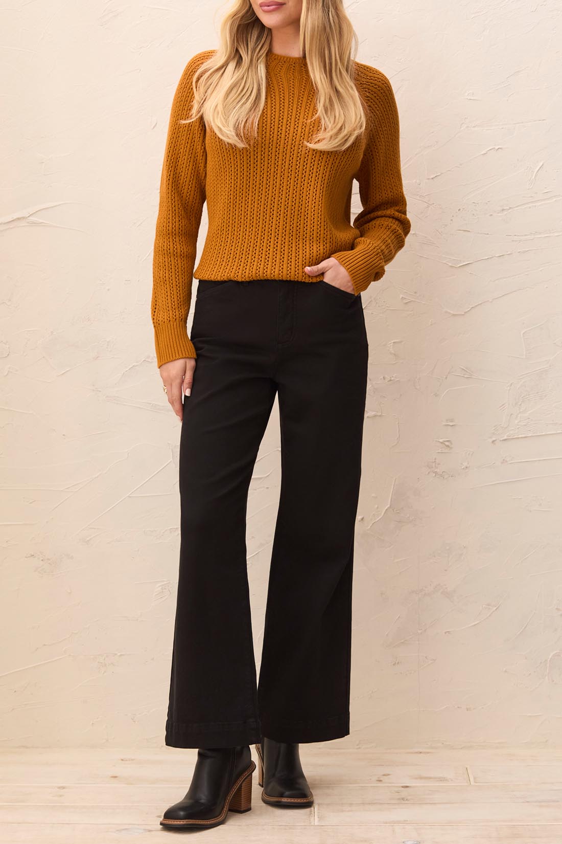 Tribal Fly Front 5 Pocket Pant Black 31610-2020W-0002