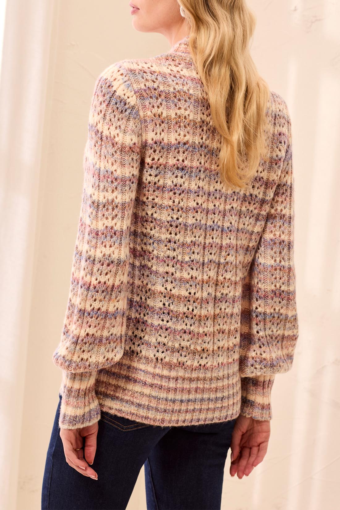 Tribal Long Sleeve Crew Neck Sweater Pansy 31640-8486-1651