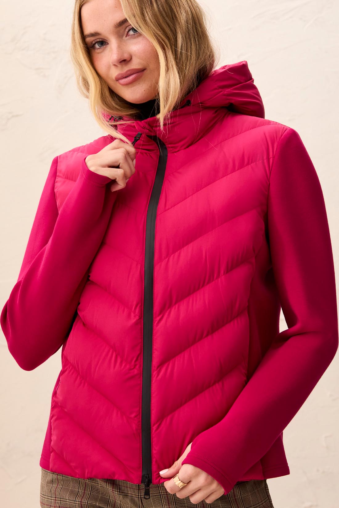 Tribal Long Sleeve Zip Front Puffer w/Removable Hood Jazzy 31720-8512-3385