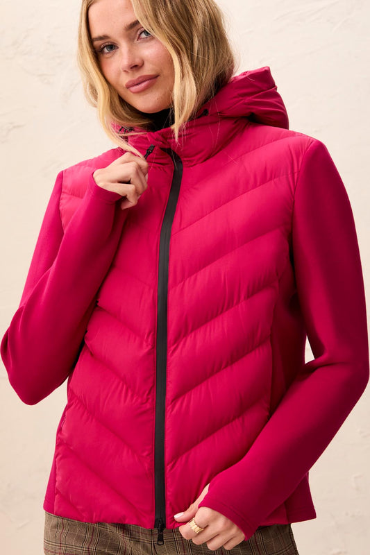 Tribal Long Sleeve Zip Front Puffer w/Removable Hood Jazzy 31720-8512-3385