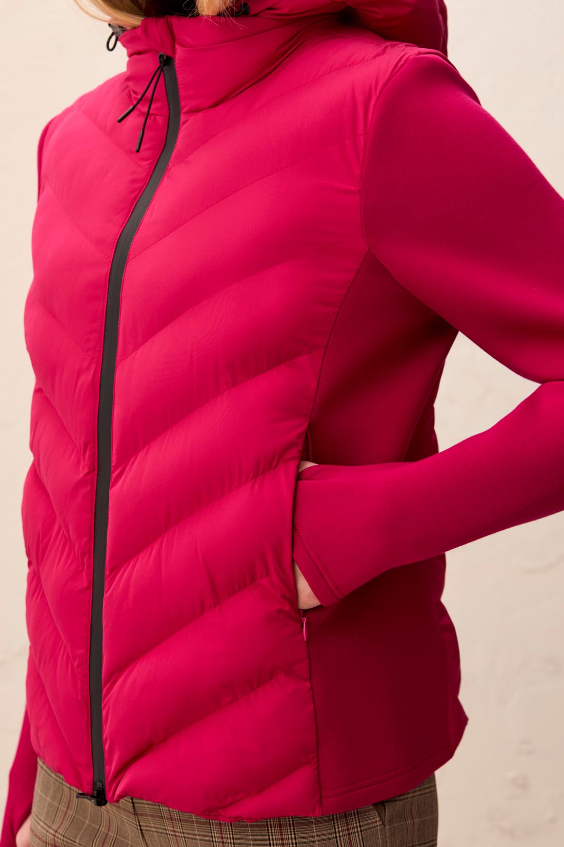 Tribal Long Sleeve Zip Front Puffer w/Removable Hood Jazzy 31720-8512-3385