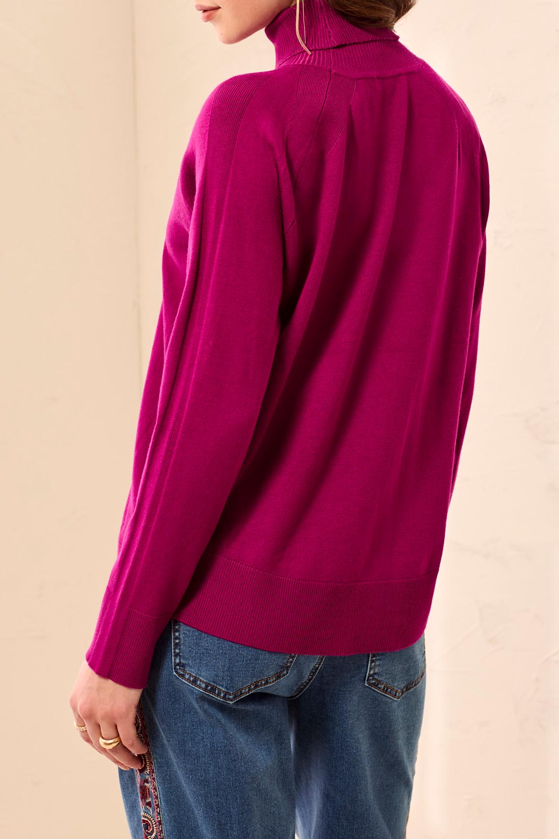 Tribal L/S Turtleneck Sweater Mulberry 32100-8477-0773