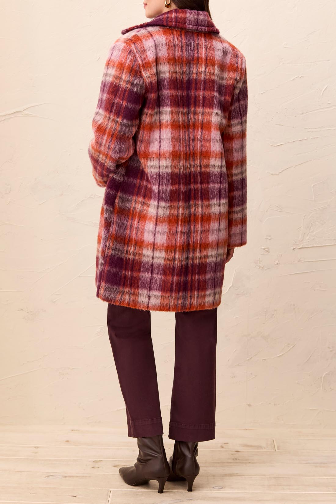 Tribal Long Sleeve Single Breasted Coat Fudge 32310-8538-0759