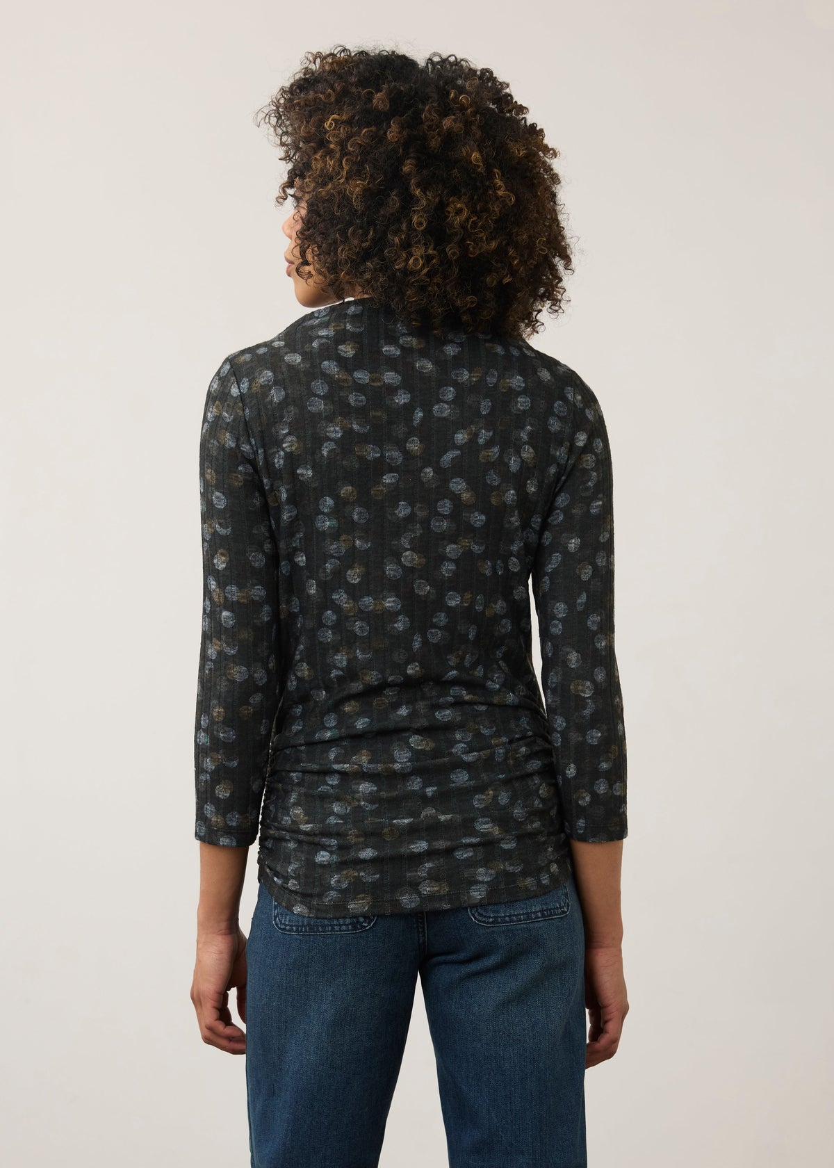 FDJ Long Sleeve Mock Neck Top Doppel Dots 3273508