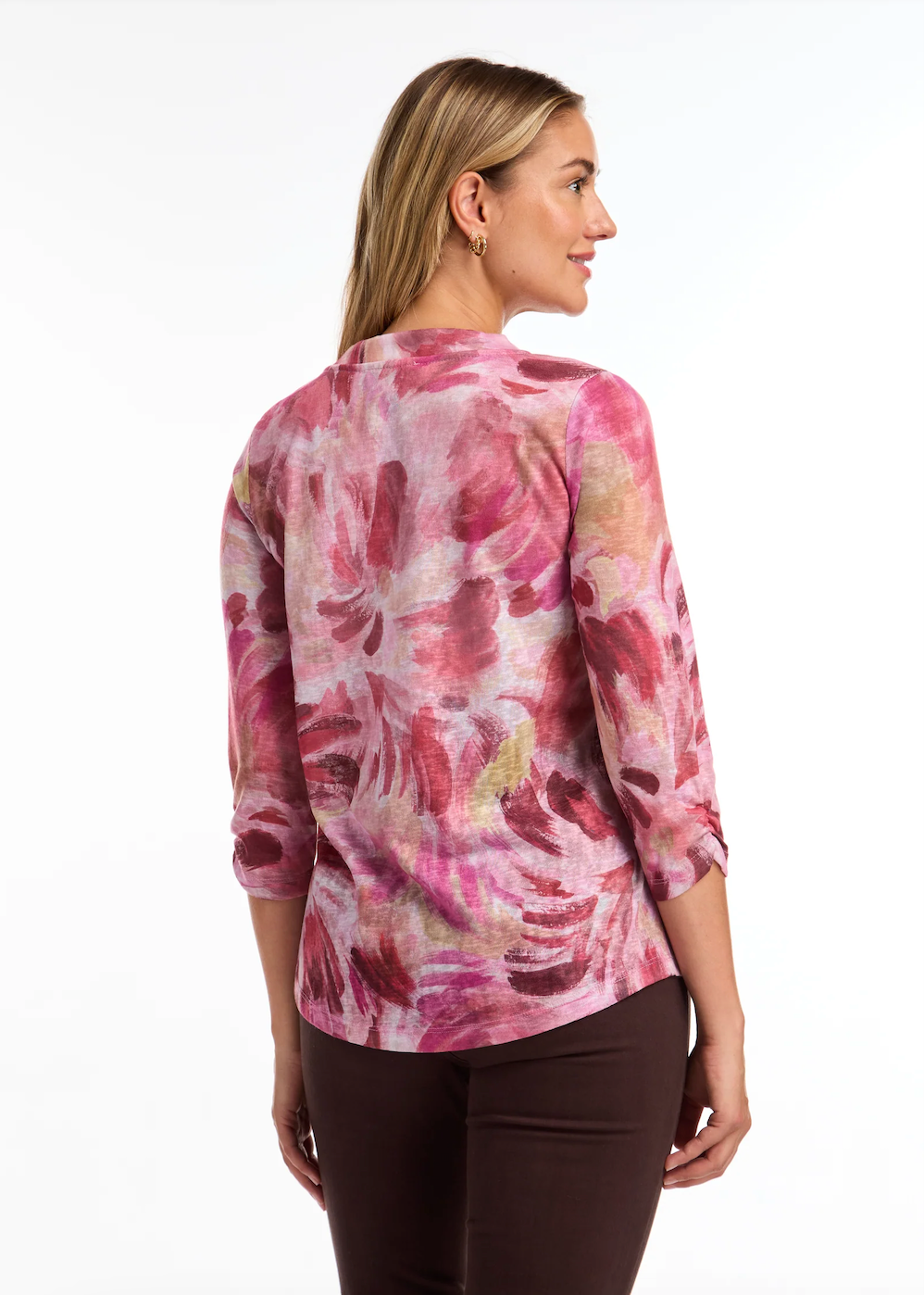 FDJ V-Neck Top Gallery Print 3373451