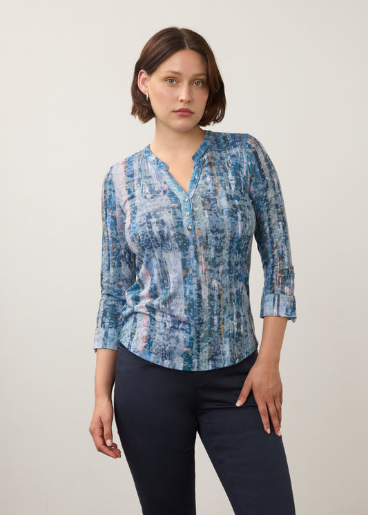 FDJ Henley Top Gravity Indigo 3387844