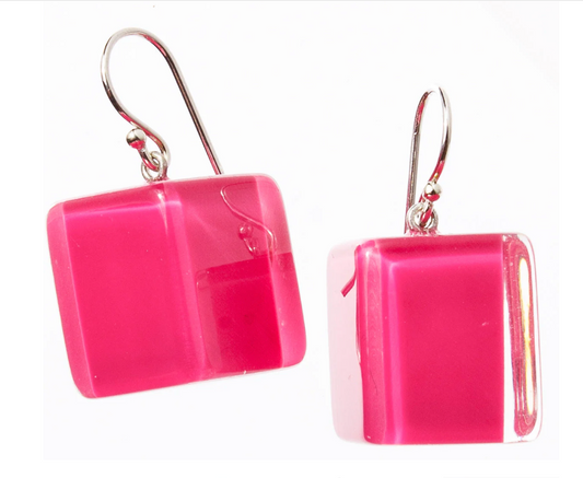 Zsiska Cubist Series Earrings Pink 3420501PINKQ00