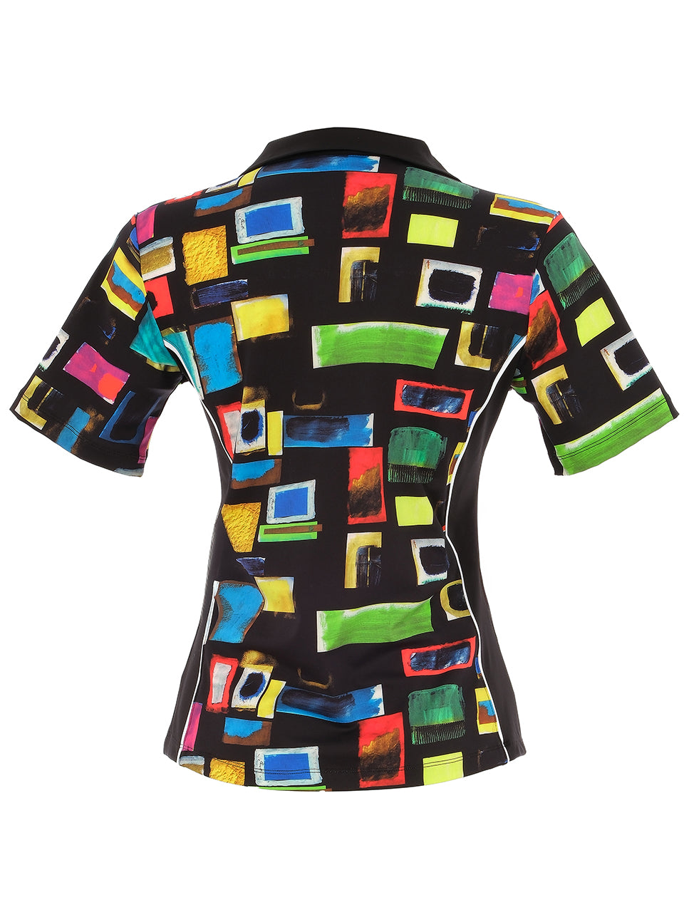 Dolcezza Golf Wear S/S Polo Top Colorful Windows 35312