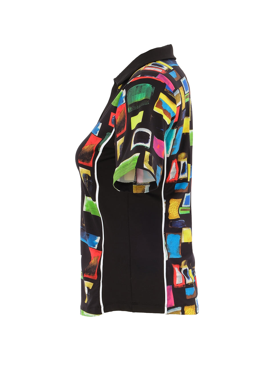 Dolcezza Golf Wear S/S Polo Top Colorful Windows 35312