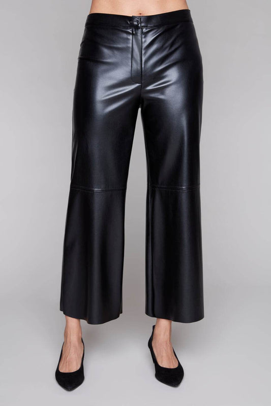 Compli K Faux Leather Pants Black 36535