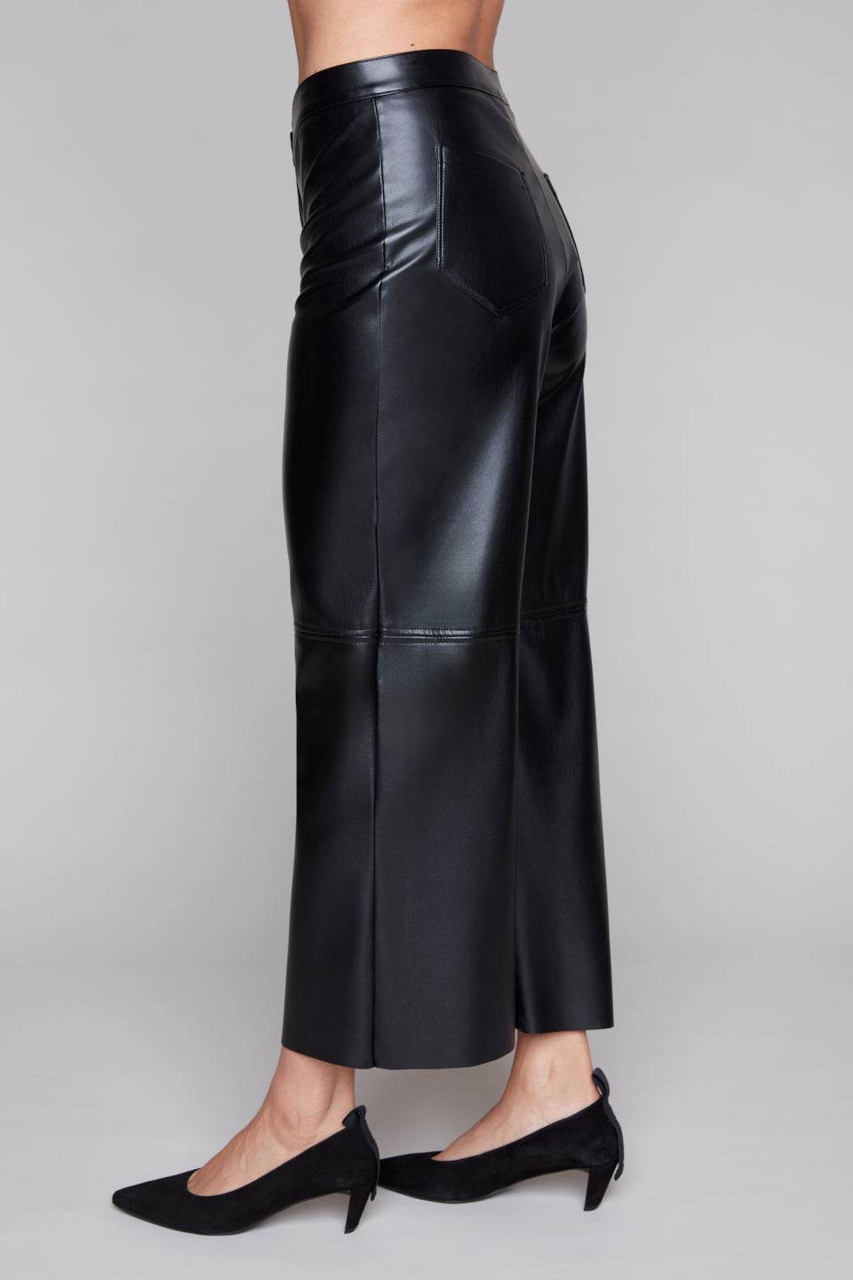 Compli K Faux Leather Pants Black 36535