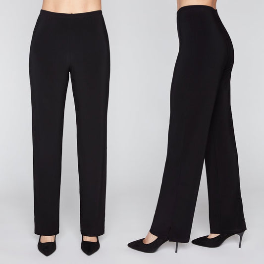 Compli K Pull On Knit Pant w/Side Slit Black 36588
