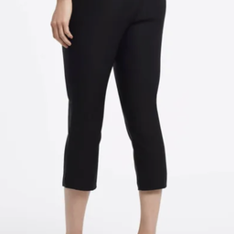 Tribal Flatten It Pull-On Capri w/Side Slit Black 48250-2485-0002