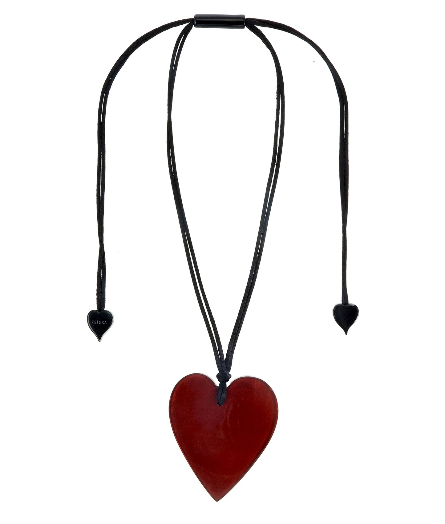 Zsiska Large Heart Pendant Brown 50602039172Q00