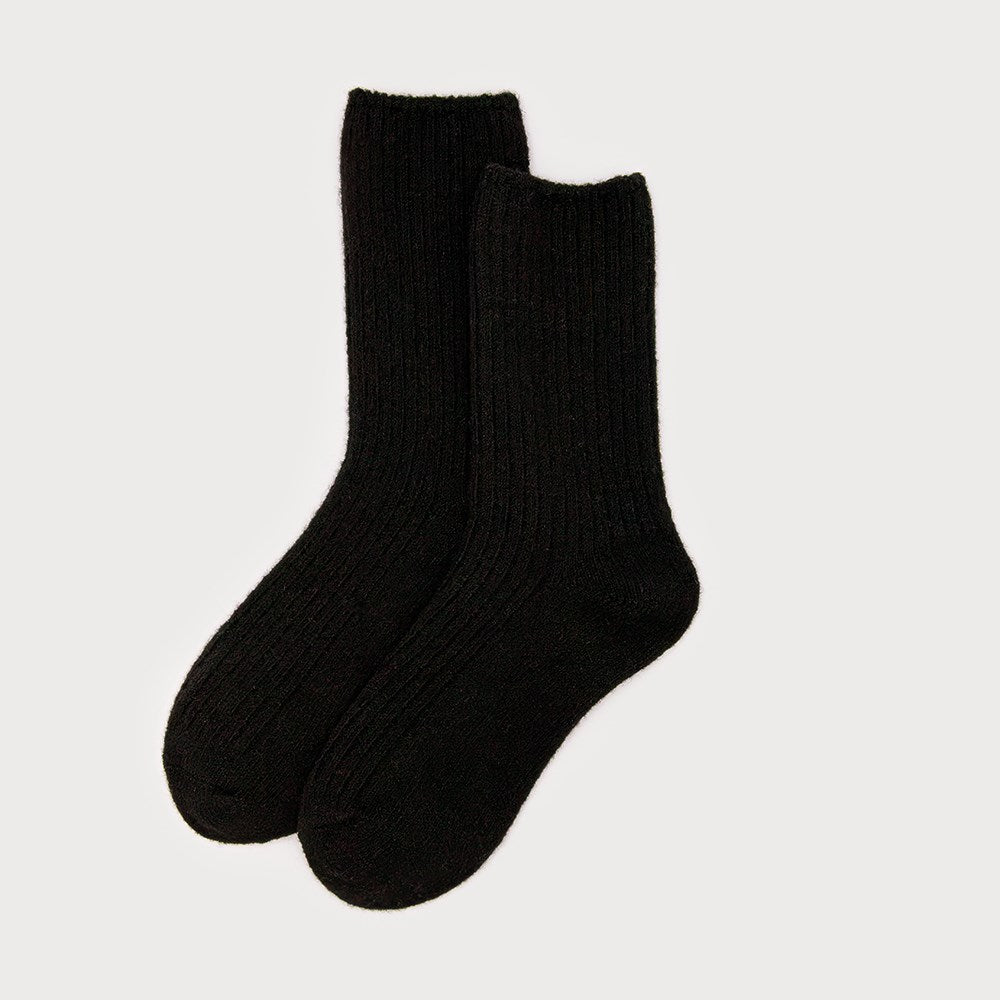 Caracol Soft Knitted Socks Black 5107