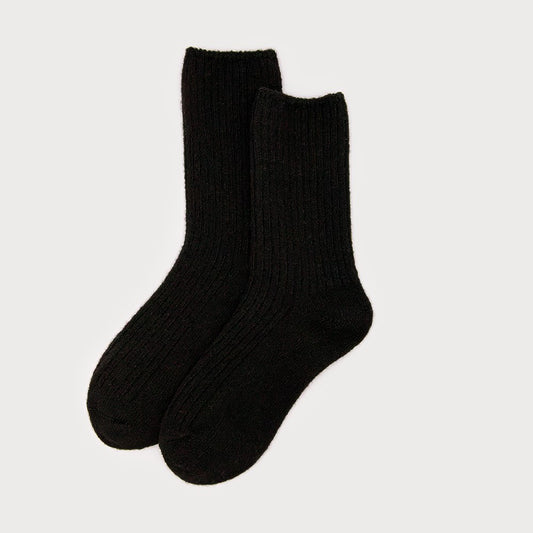 Caracol Soft Knitted Socks Black 5107