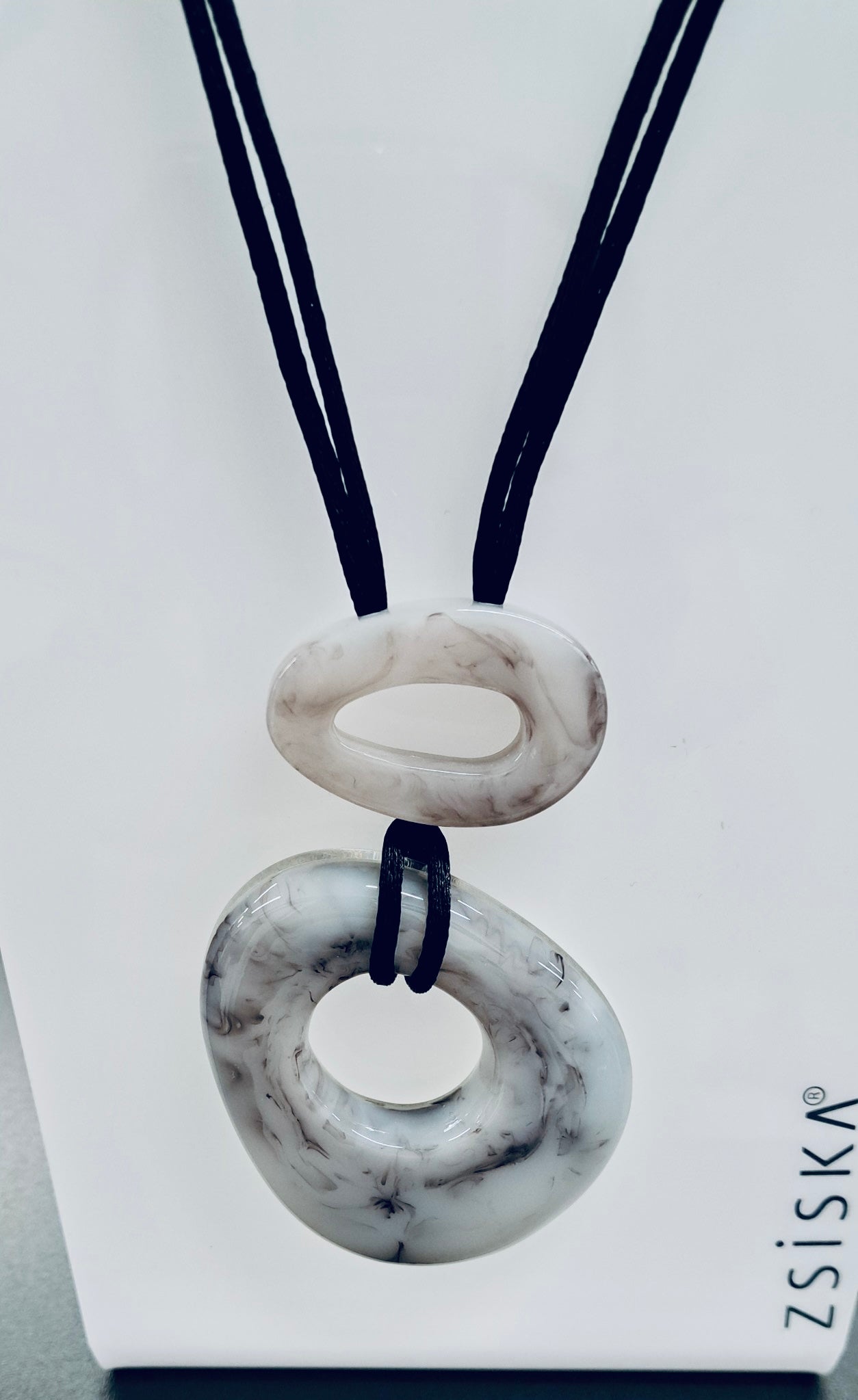 Zsiska Rhapsody 2 Bead Adjustable Necklace Marble 6430202S0AGQ00