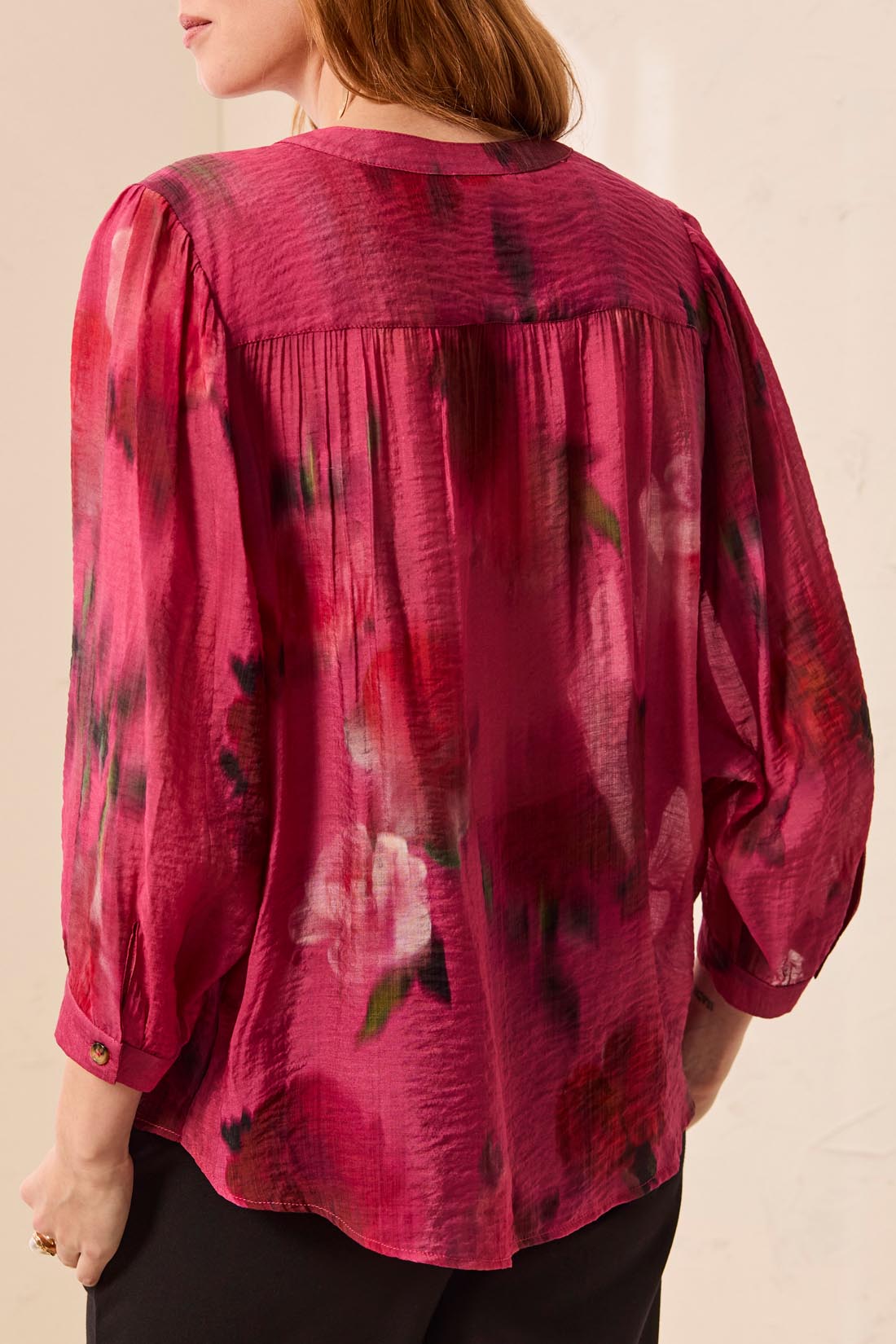 Tribal Flowy Dolman Sleeve Blouse Nostalgia 55390-4996-3371