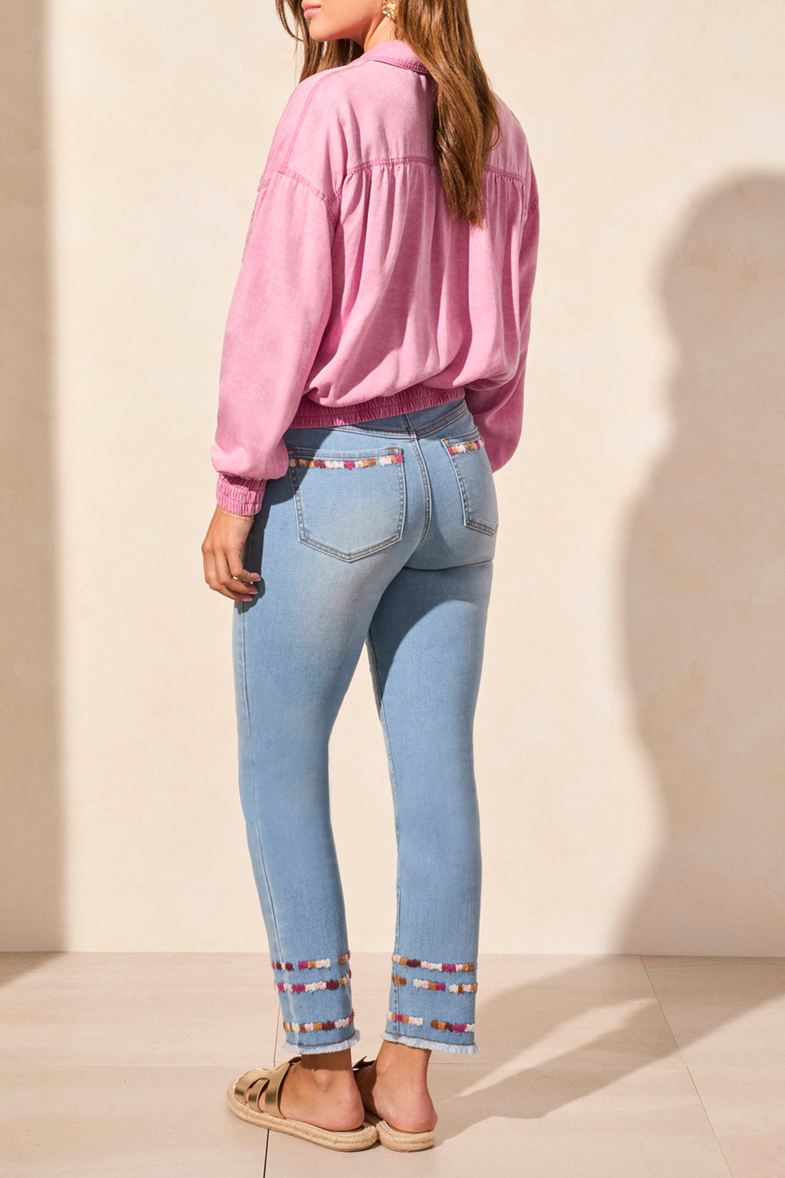 Tribal Casual Jacket w/Elastic Waist W. Orchid Sky 56580-5224-3221