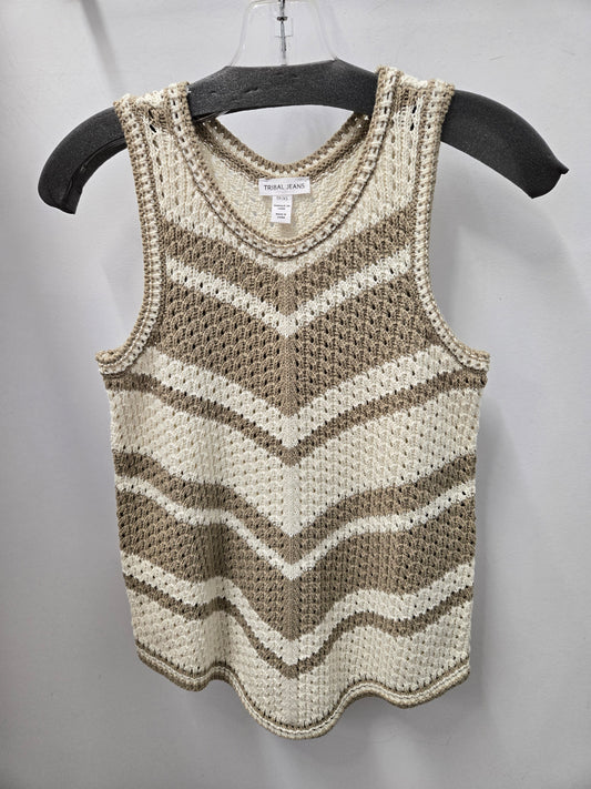 Tribal Crew Neck Racer Back Sweater Dusty Sand 57110-576-3191