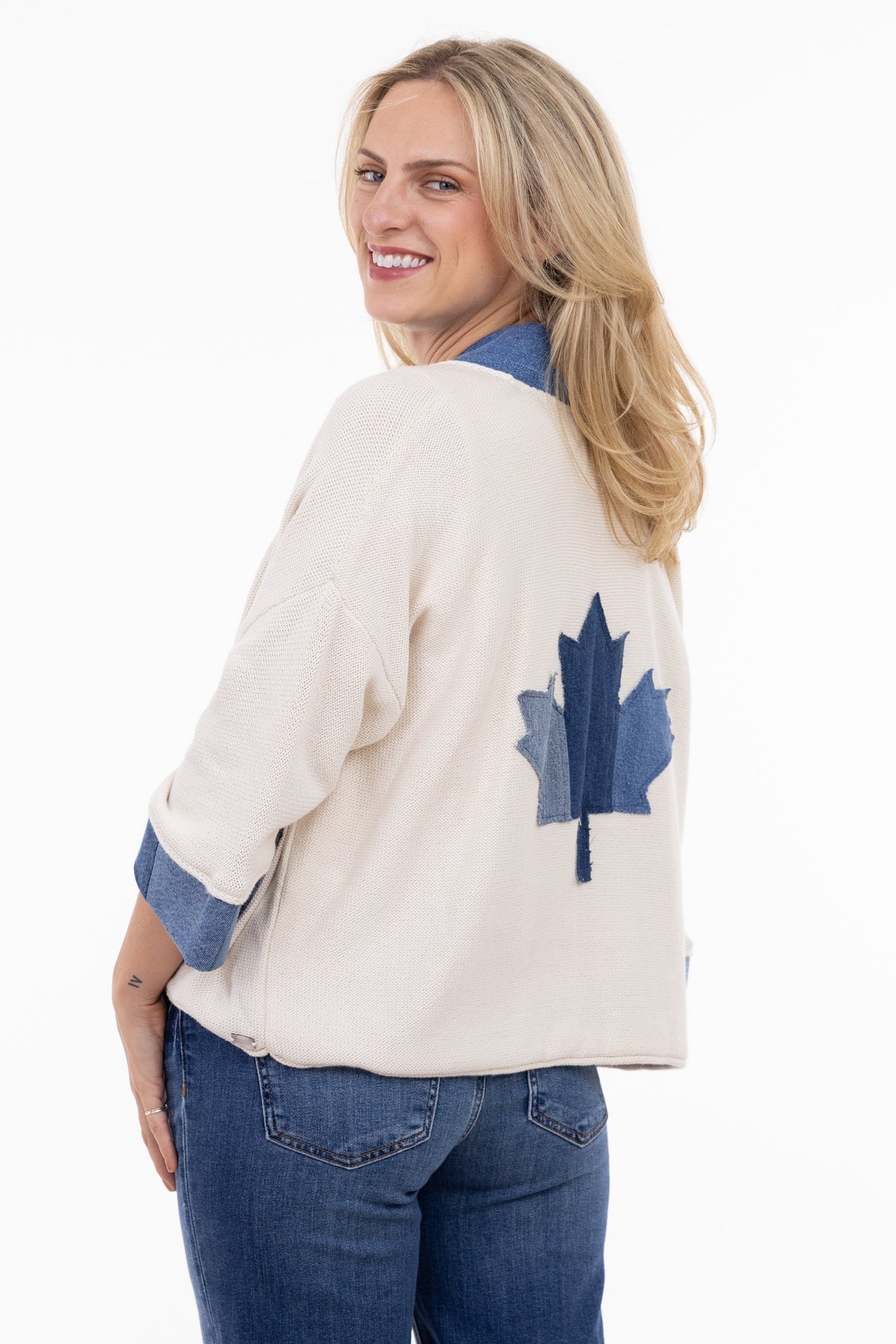 Shannon Passero Oh Canada Cardigan  Cream 5841