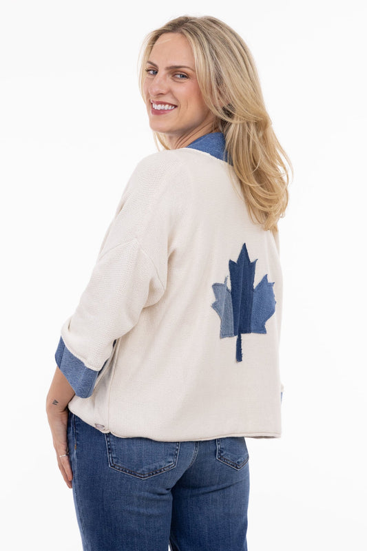 Shannon Passero Oh Canada Cardigan  Cream 5841