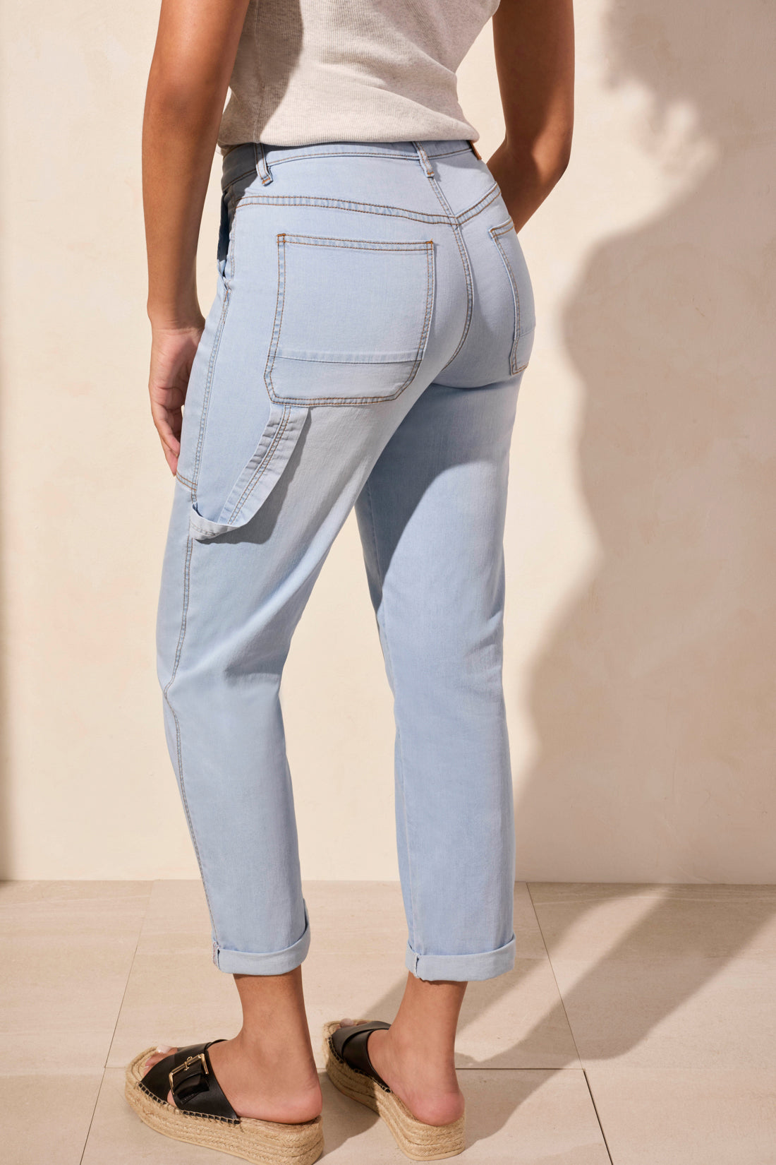 Tribal Audrey Girlfriend Straight Carpenter Jeans Bluetiful 58440-3111-3214