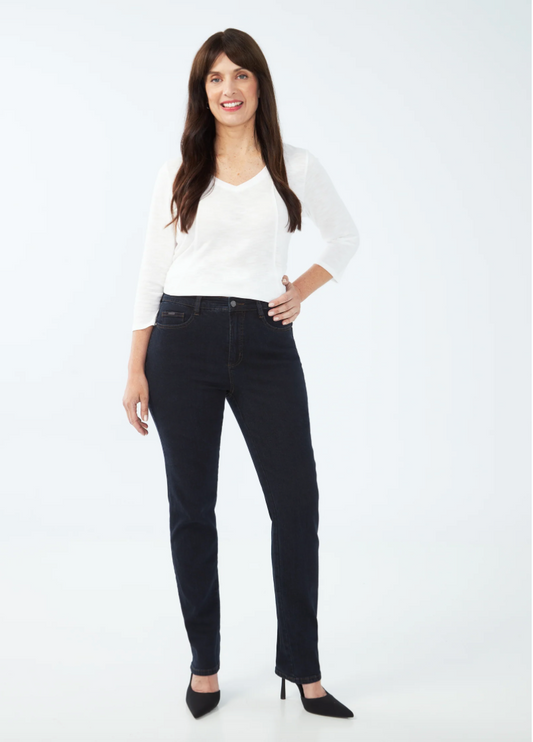 FDJ Suzanne Straight Leg Jeans Midnight 6043002